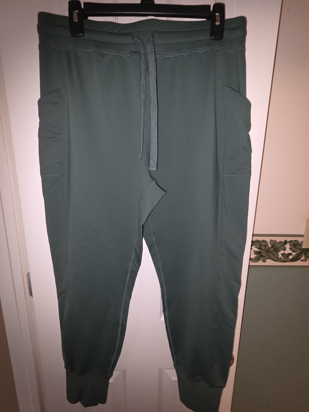 Fabletics Green Drawstring Track Joggers